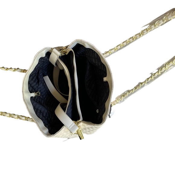 Steve Madden Crossbody/Shoulder Cream Tote Bag - Picture 5 of 13